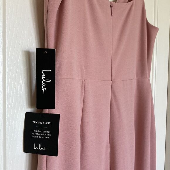 Lulu's Sweetest Thing Mauve Pink Maxi Dress XL - Picture 6 of 12